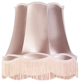 Abażur z jedwabiu różowy 45 cm - Granny Retro
