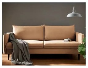 Brązowa aksamitna sofa 203 cm Juli – Ropez