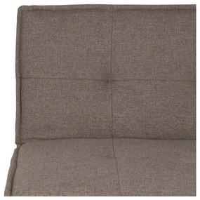 Szarobeżowa rozkładana sofa z tkaniny szenilowej 181 cm – Ixia