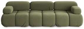 Jasnozielona aksamitna sofa modułowa 285 cm Lokua – Makamii