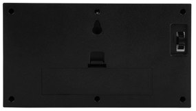 Karlsson 5976BK Designowe zegary ścienne/stołowe zfunkcją przewracania, czarne, 21 cm
