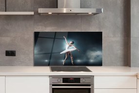 Panel szklany do Kuchni Baletnica w Klasycznej Bieli