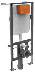 Zestaw LERA stelaż podtynkowy WC z miską wiszącą LERA i przyciskiem w kolorze Cappuccino