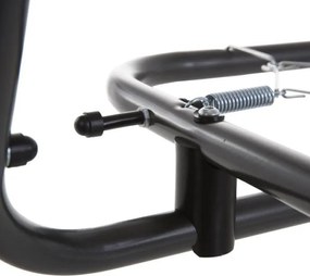 Huśtawka ogrodowa metalowa, rozkładana, dla 4 osób, 209 cm