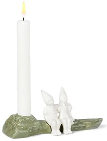 Świąteczny kamionkowy świecznik Kähler Design Christmas Tales, dł. 19 cm