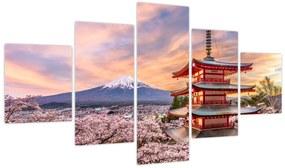 Obraz - Fudżi, Japonia (125x70 cm)