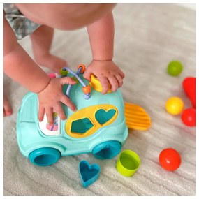 Woopie baby interaktywny samochodzik muzyczny sorter montessori niebieski