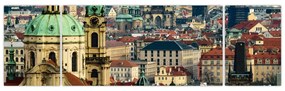 Obraz - Panorama Pragi (170x50 cm)