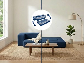 Sofa-materac 2w1 niebieska  granat