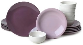 Ceramiczny zestaw talerzy 18 szt. – Hermia