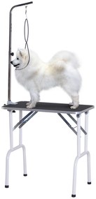 Stół trymerski składany do strzyżenia pielęgnacji psów kotów metalowy czarny | Aosom PL