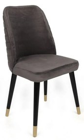 Zestaw krzeseł do jadalni Hugo Anthracite and Black, 2 szt.