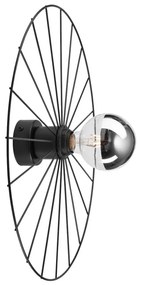 Kinkiet MONTANA 1xE27/15W/230V śr. 45 cm czarny