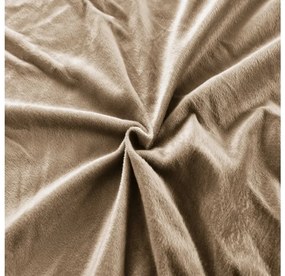 PrzytulneMieszkanie.pl Prześcieradło z mikropluszu SOFT 90x200 cm brązowe