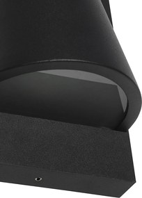 Inteligentny kinkiet zewnętrzny czarny IP44 z WiFi GU10 - Femke