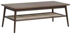 Brązowy stolik z blatem w dekorze dębu 60x120 cm Barrali – Unique Furniture