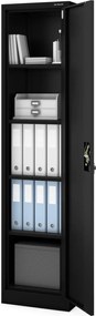 Metalowa szafa aktowa Alex 45x40x185 cm, czarna