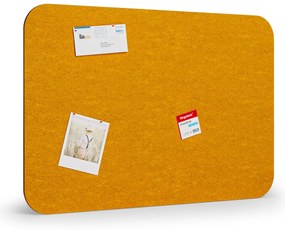 Panel akustyczny ścienny 120 x 80 cm, zaokrąglone rogi, pomarańczowy
