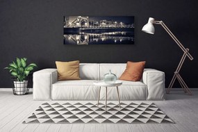 Obraz na płótnie Konstrukcja Stalowego Mostu