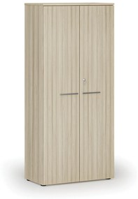 Szafa biurowa z drzwiami PRIMO WOOD, 1781 x 800 x 420 mm, dąb naturalny