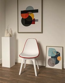 Zestaw krzeseł do jadalni Eos White, 2 szt.