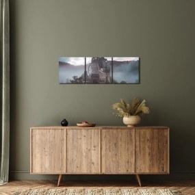 Obraz - Eltz Castle, Niemcy (z zegarem) (90x30 cm)