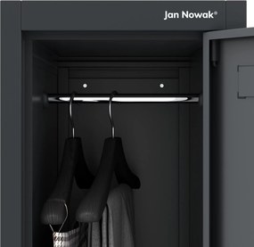 Szafka BHP ubraniowa pracownicza antracytowa BARTEK 1 Plus 292 x 1720 x 450 mm