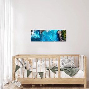 Obraz - Zatoka na Bali (z zegarem) (90x30 cm)