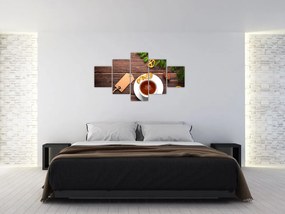 Obraz - kubek z dekoracjami (125x70 cm)