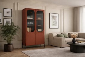 Witryna Sonatia 100 cm czterodrzwiowa - burgund