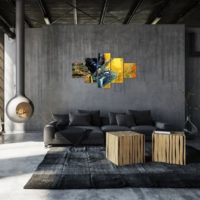 Obraz saksofonisty (125x70 cm)