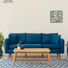 Ciemnoniebieska sofa 215 cm Sofia – Balcab Home