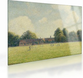 Obraz na szkle - Camille Pissarro, Hampton Court Green, reprodukcje (70x50 cm)