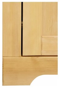 Witryna z litego drewna sosnowego w naturalnym kolorze 180x35 cm Lisa – Støraa
