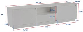 Stolik pod telewizor Vanguard Travertine