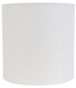 Abażur z tkaniny biały 25/25/25