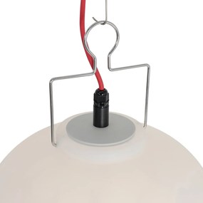 Zewnetrzna Inteligentna lampa wisząca zewnętrzna biała 35 cm z czerwoną wtyczką, w tym Wifi A60 - Pion Nowoczesny Oswietlenie zewnetrzne