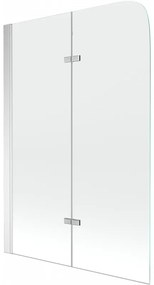 Mexen Felix parawan nawannowy 2-skrzydłowy 80 x 140 cm, transparent, chrom - 890-080-002-01-00
