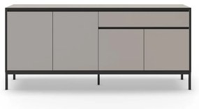 Szarobeżowa niska komoda 180x80 cm Lorenza – Marckeric