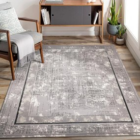 Dywan vintage Beyond Ramka szary 240 cm x 330 cm