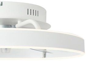Wentylator sufitowy z lampą biały 50 cm zLED zfunkcją ściemniania ipilotem - Maddy Nowoczesny Oswietlenie wewnetrzne