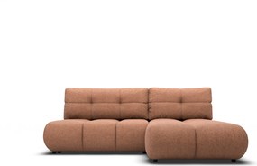 Masseno Narożnik CORSO z funkcją spania i pojemnikiem na pościel Narozniki L, Rozkładana sofa - Ceglasty, NOW OR NEVER 54