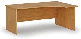 Narożne biurko PRIMO WOOD, 180x120 cm, prawe, buk