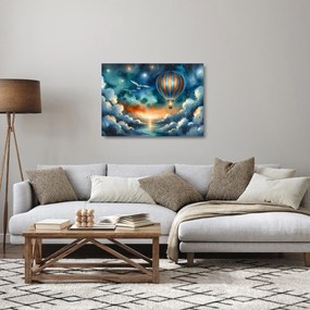 Obraz na szkle - Lot pod nocnym niebem (70x50 cm)