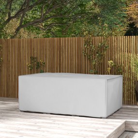 Outsunny Pokrowiec na meble ogrodowe, wodoodporny, przeciwsłoneczny, osłona ochronna 600D Oxford 210 x 140 x 80 cm, szary | Aosom PL