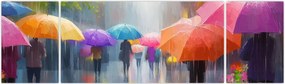 Obraz - Deszczowy dzień (170x50 cm)
