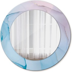 Lustro dekoracyjne okrągłe Nowoczesny marmur tekstura