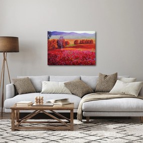 Obraz czerwonego krajobrazu (70x50 cm)