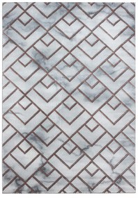 Dywan ekskluzywny Naxos mozaika szaro-brązowy 240 cm x 340 cm