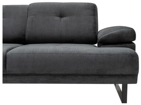 Ciemnoszara sofa narożna Artie Mustang, narożnik lewy